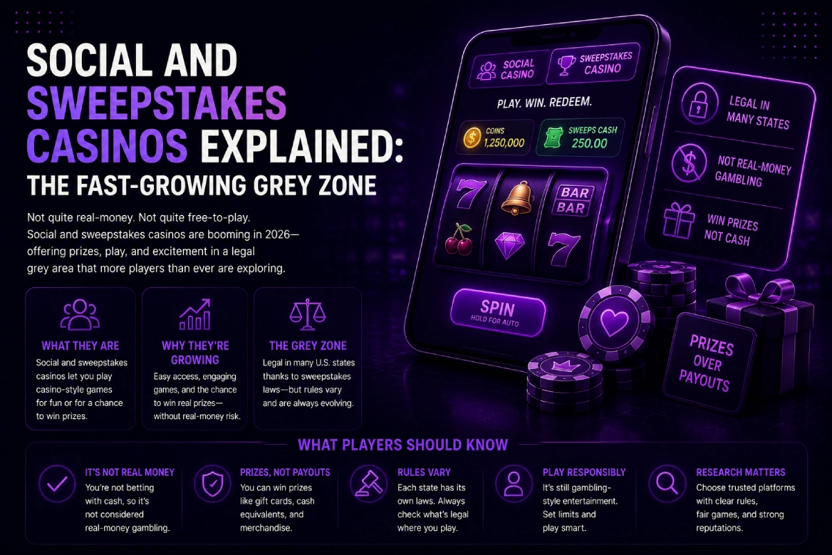 Social and sweepstakes casinos
