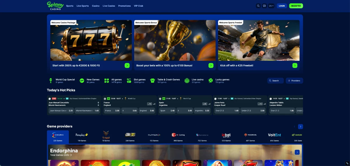 Spinny Casino non-GameStop casino review for UK players